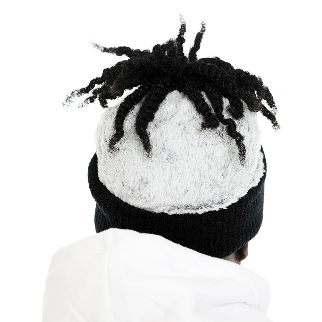 Black Faux Fur Reversible