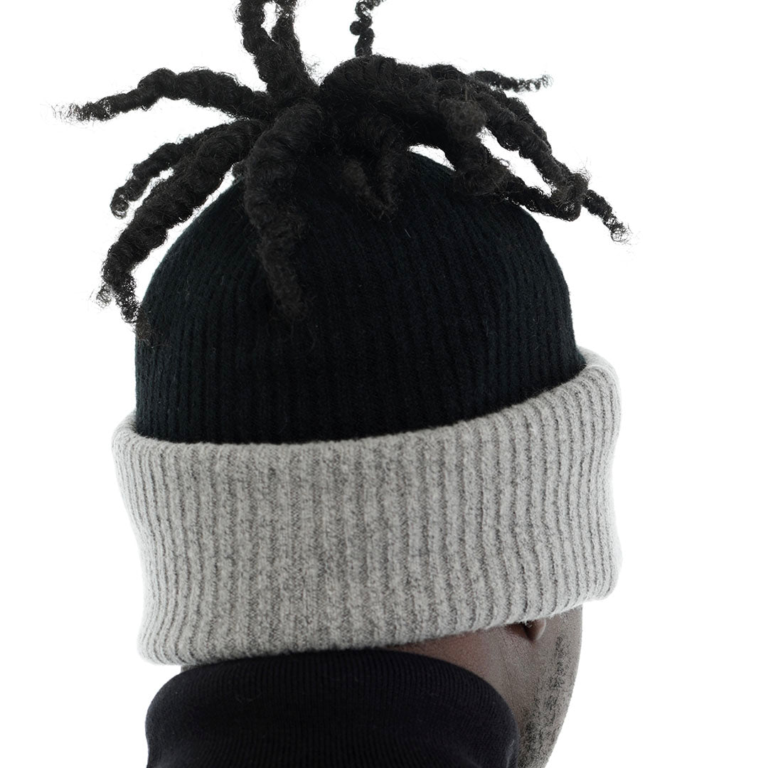 Black and Gray Rib Reversible