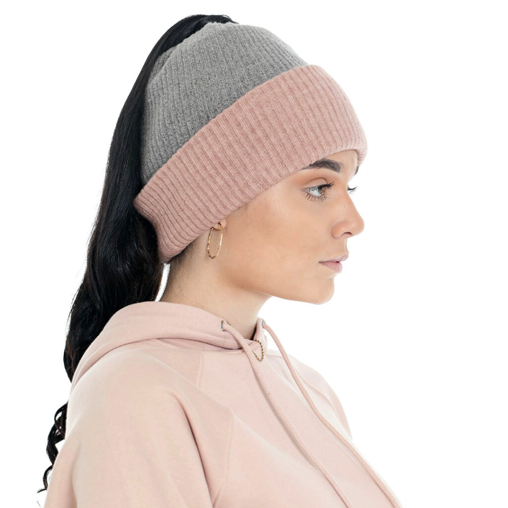 Gray and Pink Rib Reversible